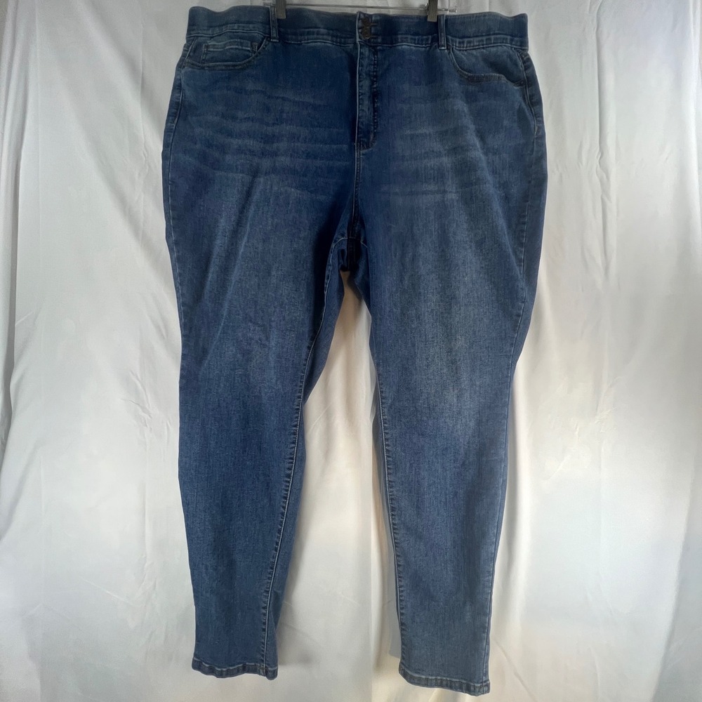 Fashion To Figure Skinny Jeans Womens 28 Blue Medium Wash High Rise Stretch 2961